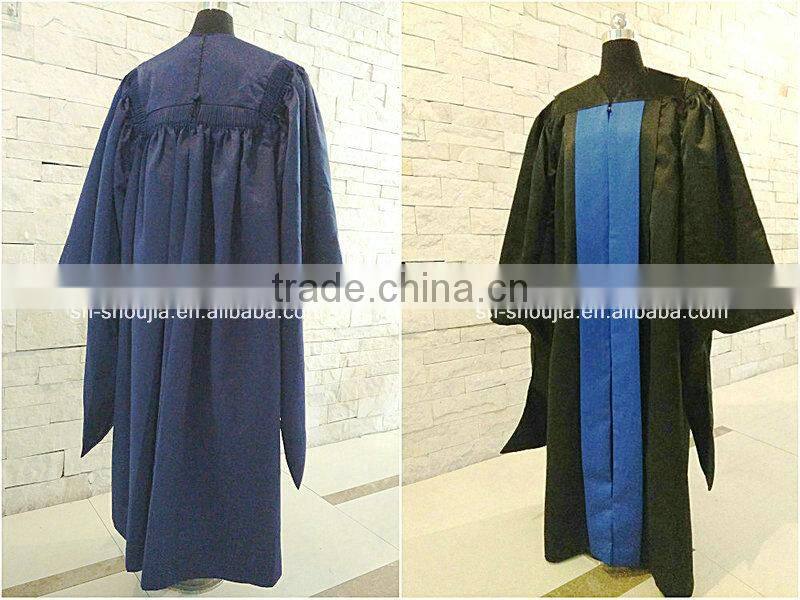 Graduation gowns with hood and cap