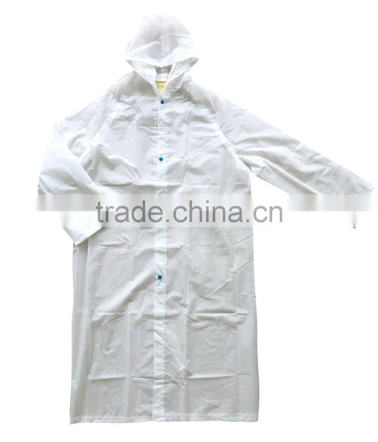 Adult both sexes polyethylene rain wear clothing EVA rain coat