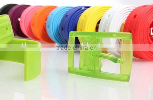 unisex fragrant colorful silicone rubber belt