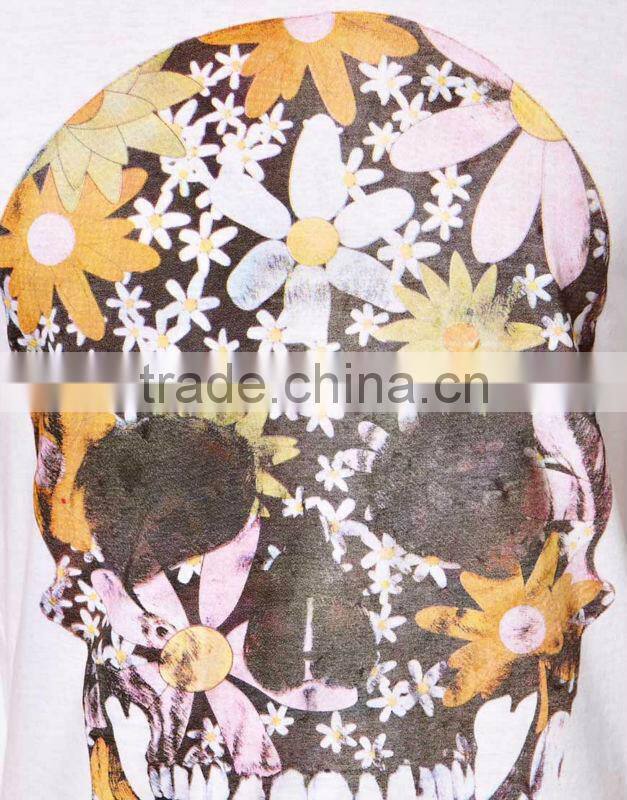 Men Skull Print Tee Shirts