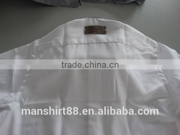 boy's special contrast collar and cuff casual shirt