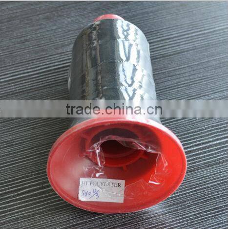 840d/3 black high tenacity polyester filament thread