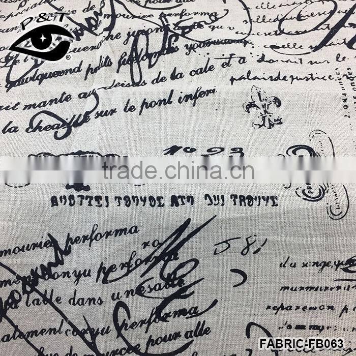 100% Polyester Linen Look Fabric With PU/PVC Coating For Bags/Luggages/Garment /Sofa Using