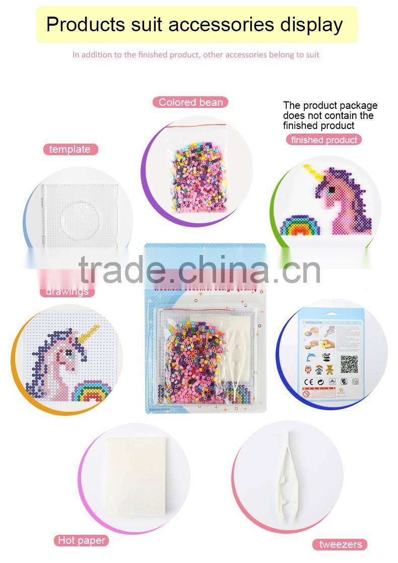 Fashion fuse beads puzzle ironing beads hama perler beads diy toys