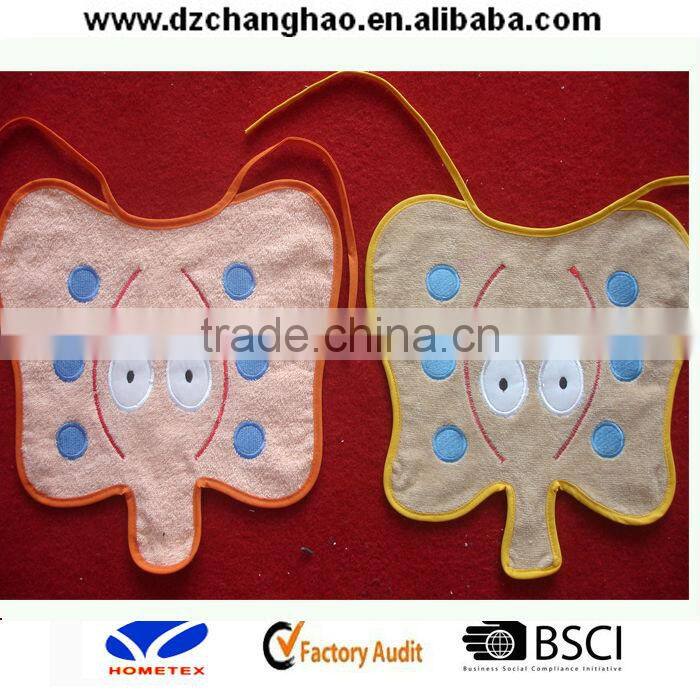 customized design baby bib with embroider