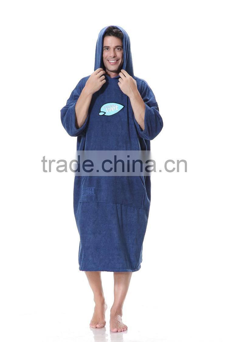 wholesale custom women hooded surf poncho towel