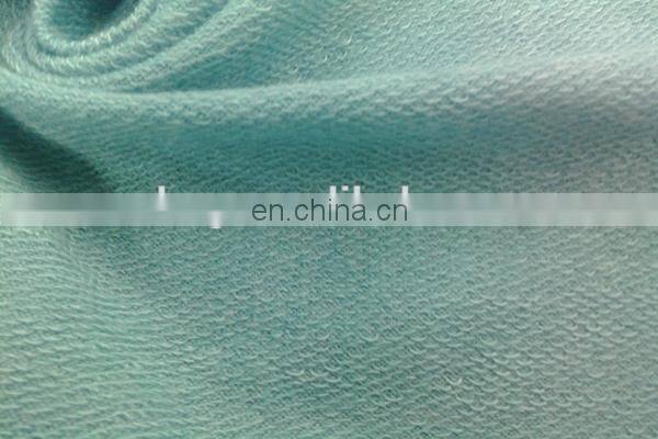 Winfar Textile Polyester Rayon General Quality Plain Dyed Knit French Terry Cloth Fabric