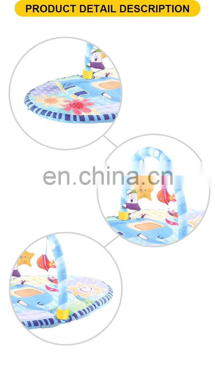 Hot selling foldable musical cartoon toys the baby floor mat