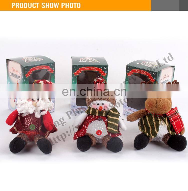 High Quality BO 8 Inch Sitting Singing Santa/Snowman (Battery Included)