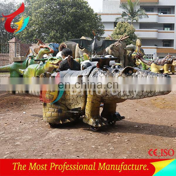 Kids amusement electric dinosaur car