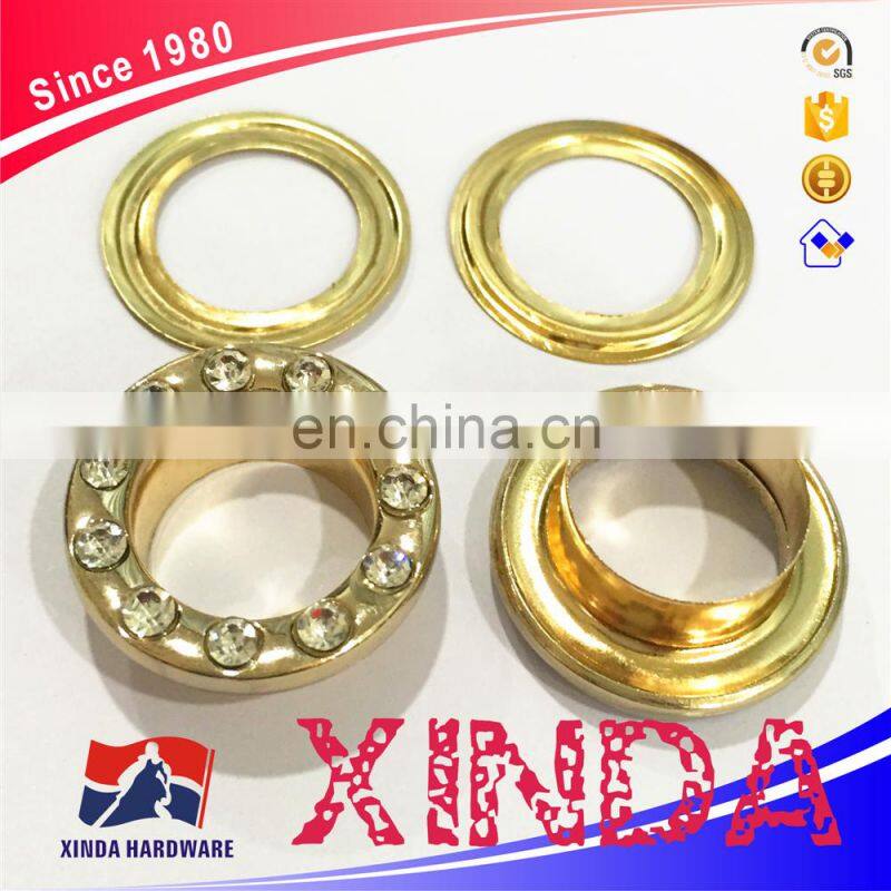 Zinc Alloy/Zamak,,Rhinestone Eyelet,Cheap price & High/Good Quality