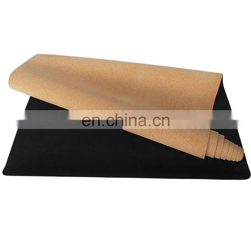 Eco Friendly Custom Print Natural  Rubber CorkYoga Mat