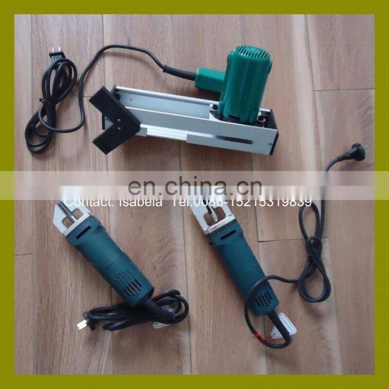 Electric portable manual corner cleaning tool for PVC UPVC window door production
