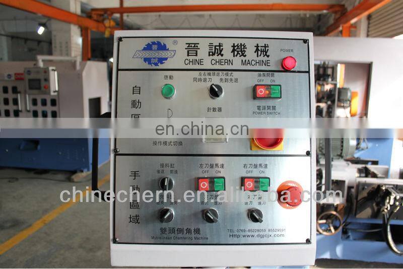 oil pressure double head tube chamfering machine
