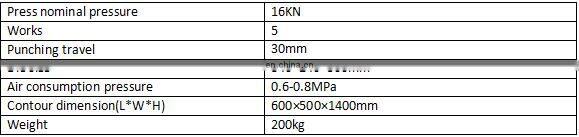 Pneumatic window hardware punching machine aluminum window making machine