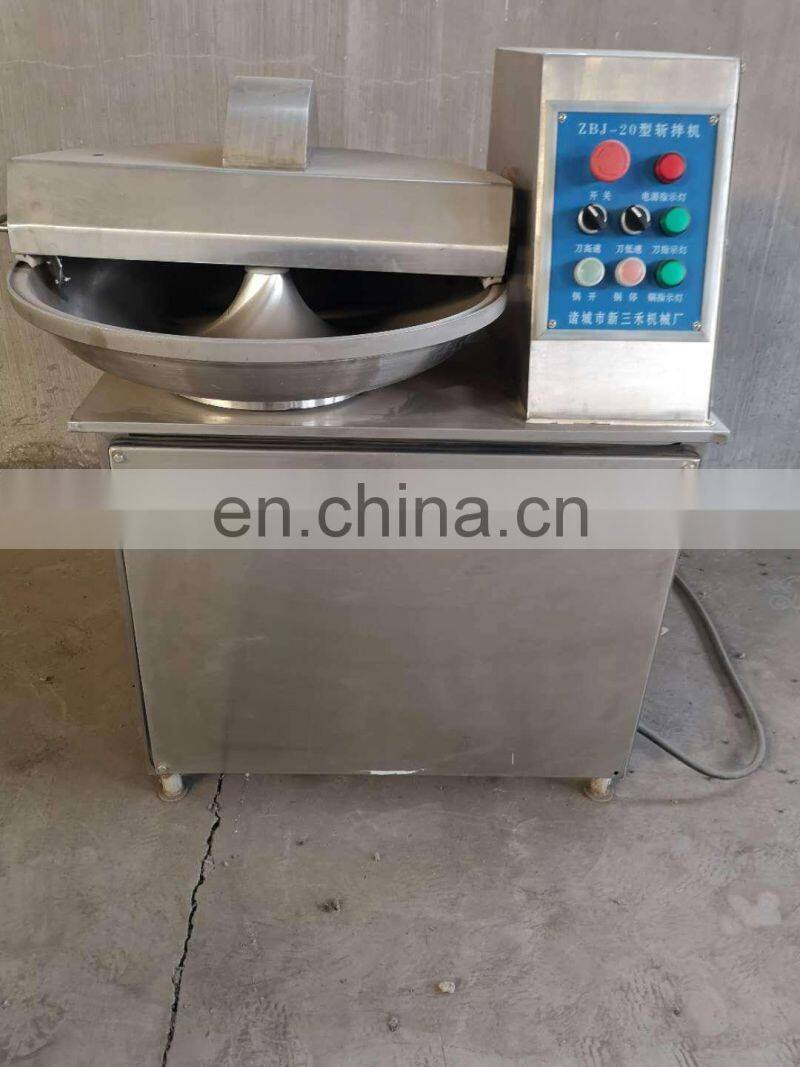 High quality stainless steel automatic vacuum bowl cutter / vacuum meat chopper mixer for sale