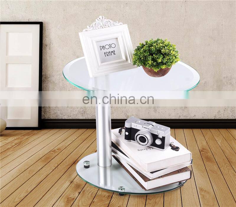 Round glass table tops / transparent coffee table from Chinese factory