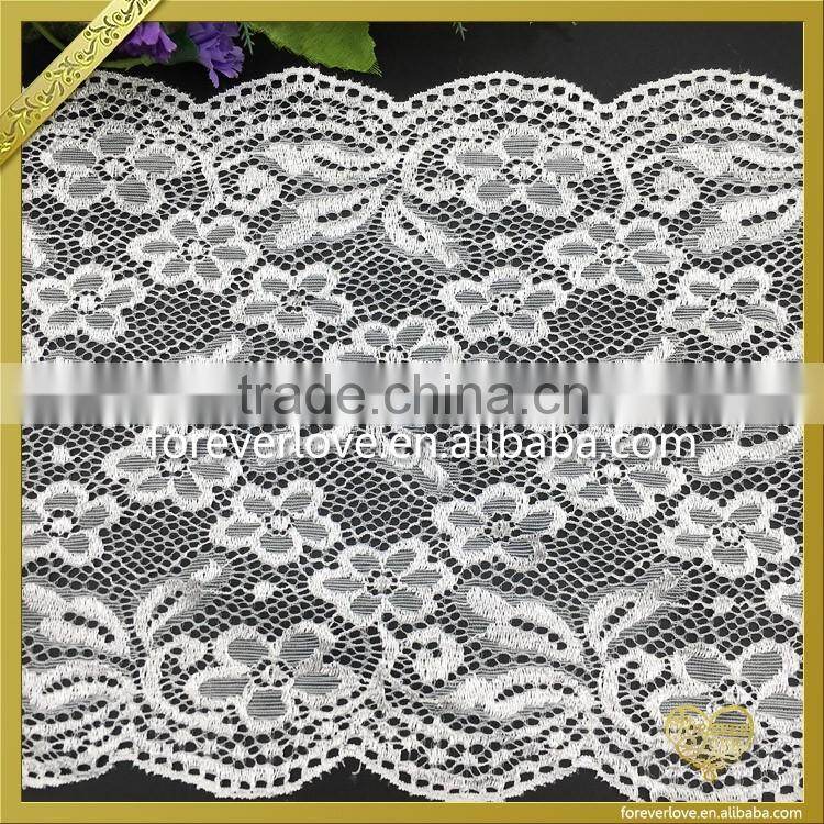 Wholesale elastic tissu en dentelle guipure french lace trim FLL-048