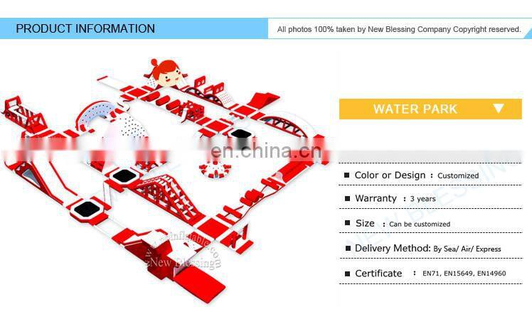 Large Outdoor Obstacle Equipment Inflatable Floating Water Park For water fun park sports equipment