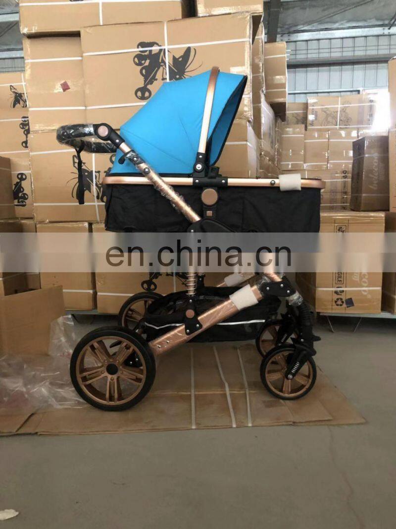 factory hot sale twin baby prams / double seats baby stroller / 600D Oxford fabric baby carriage with cheap price