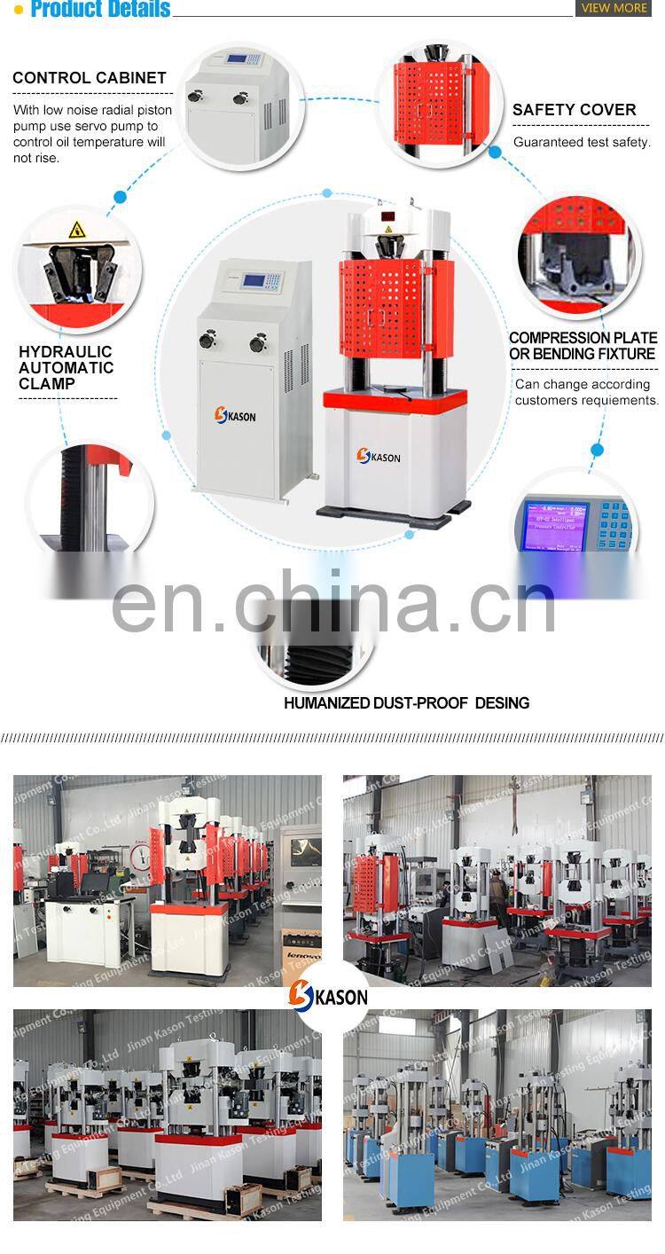 WE-300E Digital Display Hydraulic Power Universal Testing Machine from China