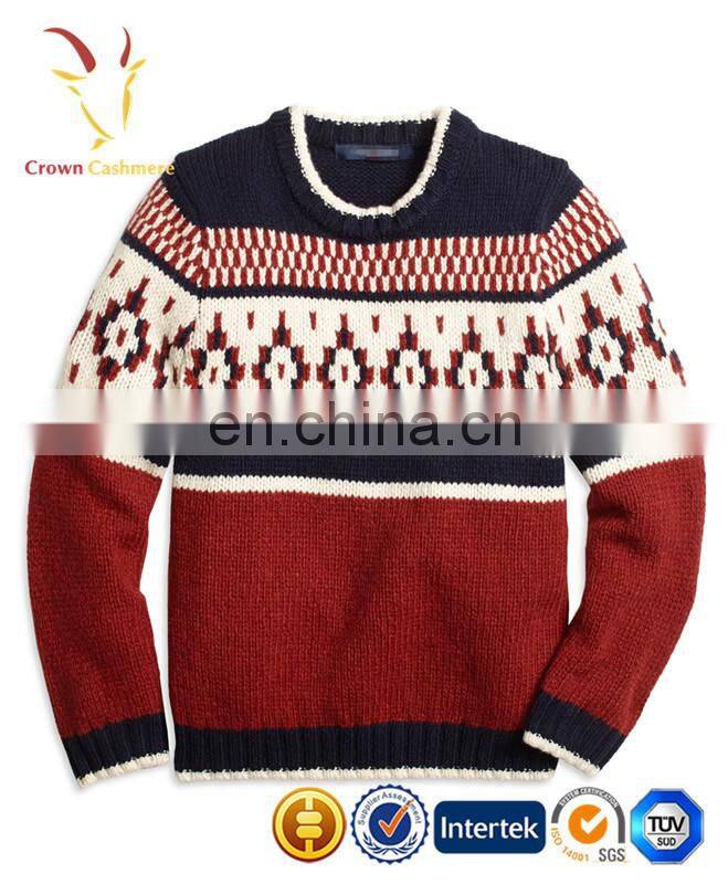 Top Sale Popular Stylish Intarsia Children's Cashmere Boys Sweater for Kids