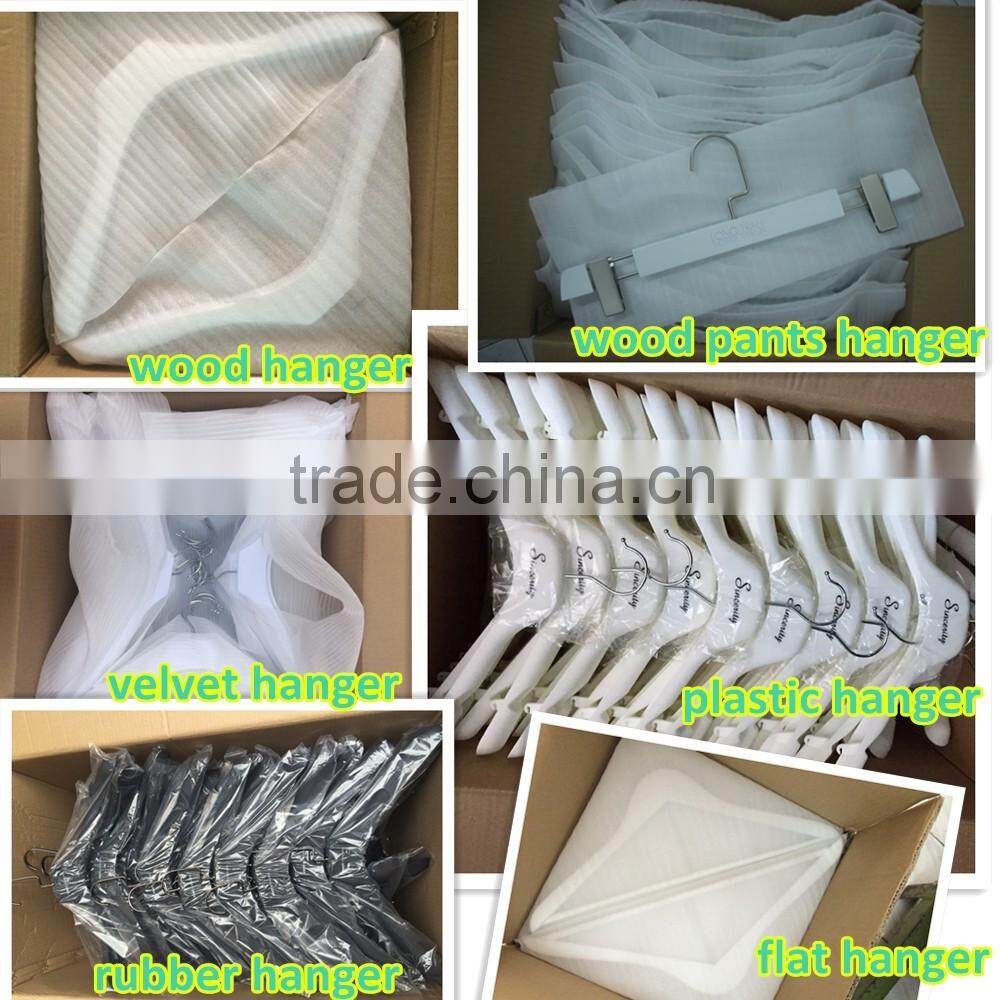 YY0484 high quality sollid plastic hanger clothes hanger pants hanger