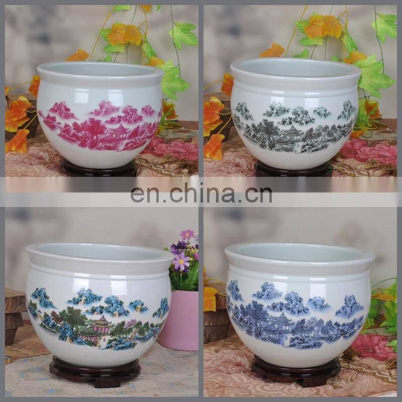 W12inches jingdezhen porcelain ceramic table indoor decorative flower pots