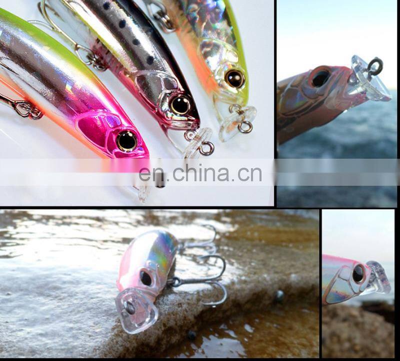 7.5cm 10.2g Lifelike Hard Bait Bass Swimbait B KK Treble Hook Trolling Floating Minnow