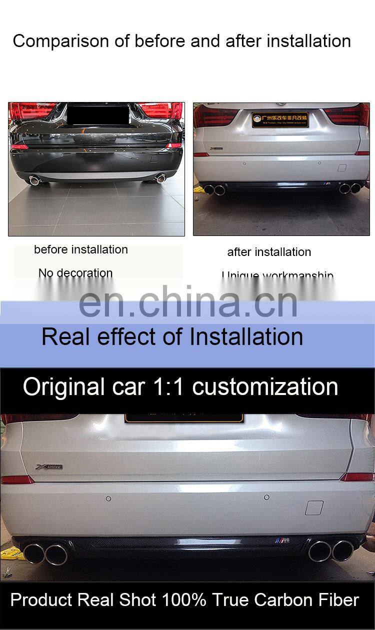 Runde Harman Style Carbon Fiber Material Auto Car body kit Front Lip For 2009-2016 BMW 5 Series GT F07 front lip