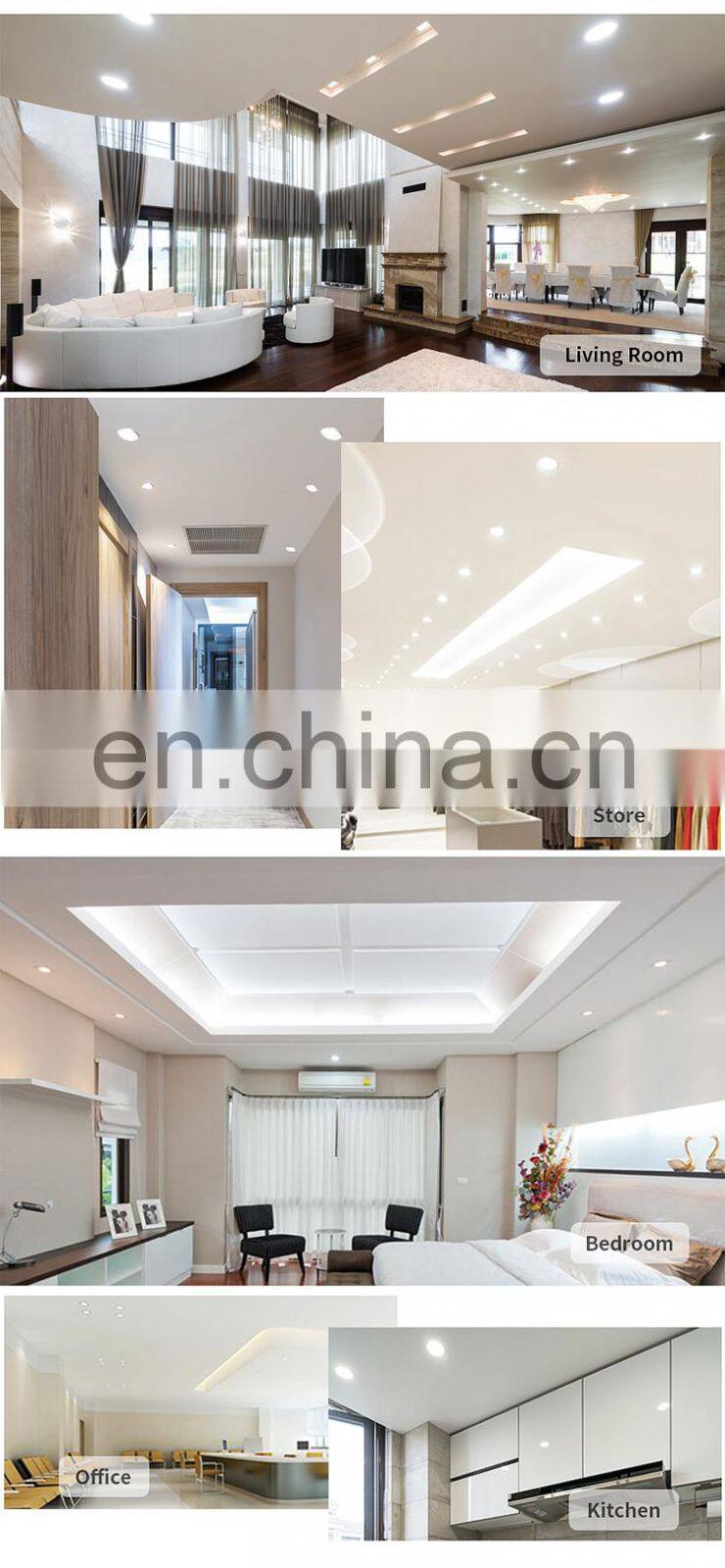 Hot Sale High Brightness Indoor Aluminum Square Square Recessed 6 15 20 W Smd Led Panel Light