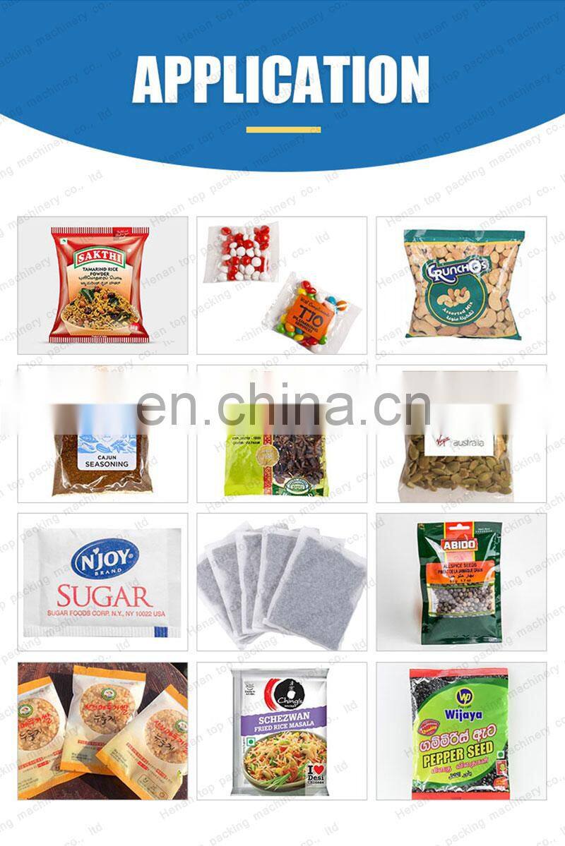 Multi-functional central seal corn sugar nuts electric weiging granular and powder packaging machine