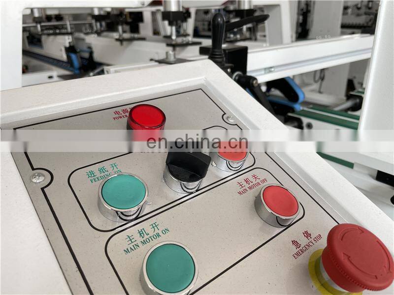 GDFG900 medium middle speed Automatic Crash Lock Bottom Folder Gluer, gift food packaging cardboard box folding gluing machine