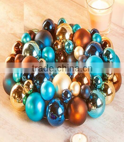 Colorful Elegant Christmas Decorative Mesh Wreaths/Mesh wreath with items for easter decoration/flexbile easter mesh wreath