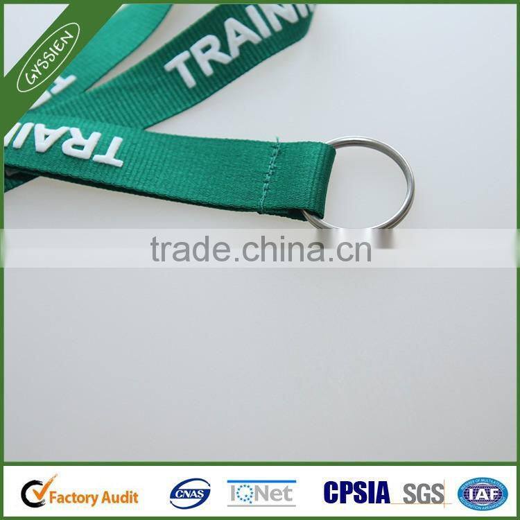 Fashion multi-color poly/nylon green/custom custom lanyard,promotional imprinted lanyard