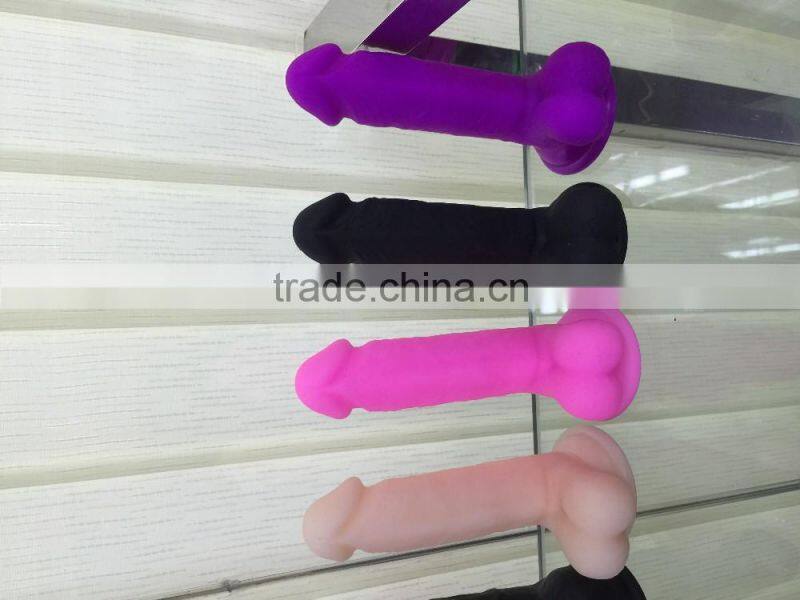 2016 polishing sex machine Full silicone dildo sex toy gay dildos for men