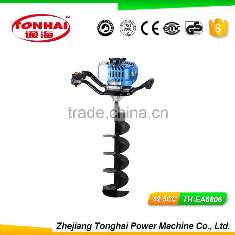TH-EA6806 42.5CC gas powered post hole digger for tree transplanting garden auger bulb planter
