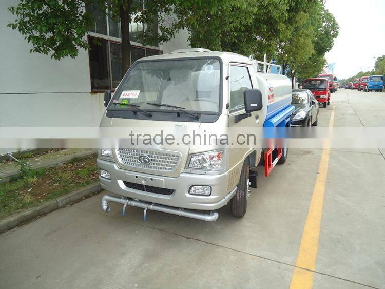 2015 Foton super mini 1.5T water sprinkler for garden