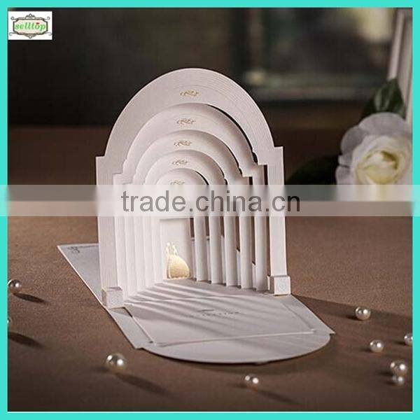 High quality 300g 2014 wedding invitation cards