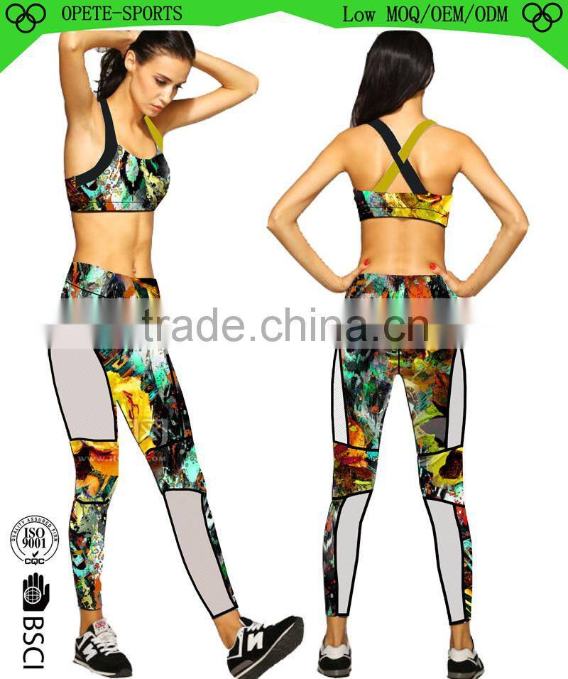 breathable DRI fit yoga top, modal soft yoga sets,Sexy Ladies yoga wear