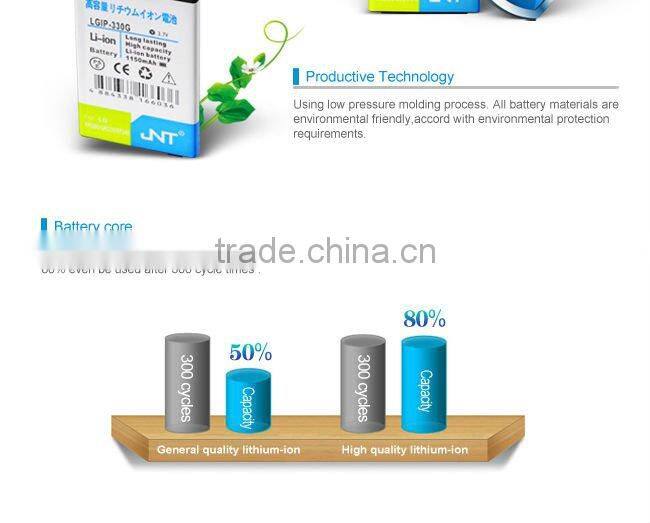 Bestseller! Battery of Mobile phone for LG 330G.1000mAh,China factory