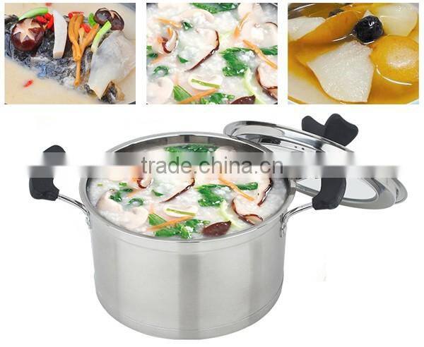 wholesale capsule bottom induction stainless steel cookware pot set