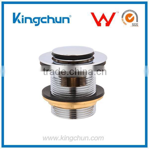 Chrome Polished Pop Up Waste Drain with Overflow for Bathroom Basin Sink Faucets