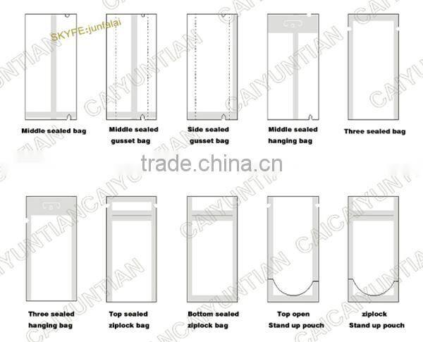 Custom printed standed laundry detergent powder bag with side spout