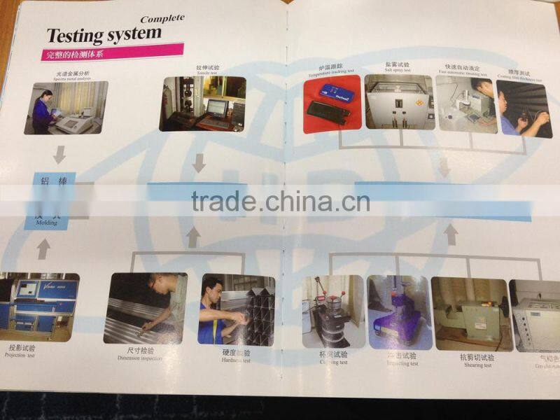 powder white coated aluminium extrusion blade for window