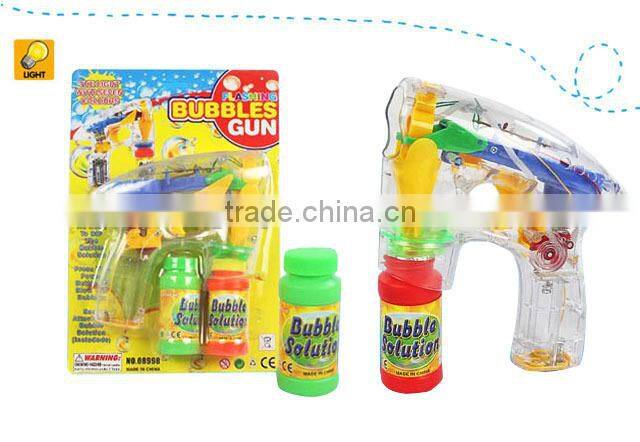 Funny soap bubble toy flash toy bubble gun