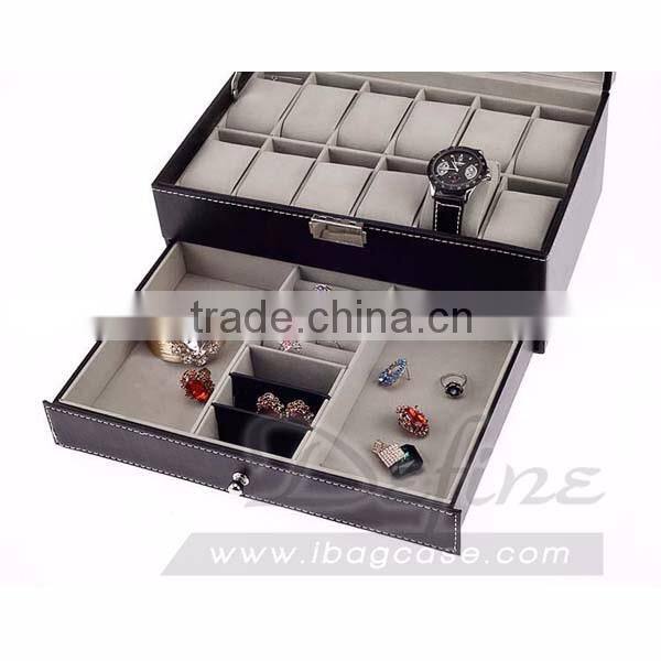 Multifunction Duble Layer Watch Box Jewelry Storage Box