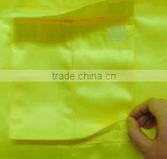 Workwear Hi vis yellow combat trousers with high reflective straps