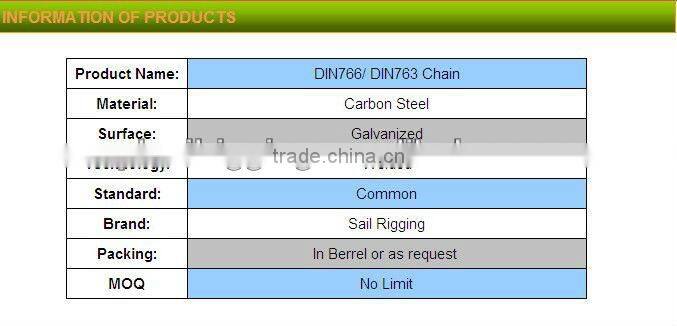 Welded Link Chain DIN766