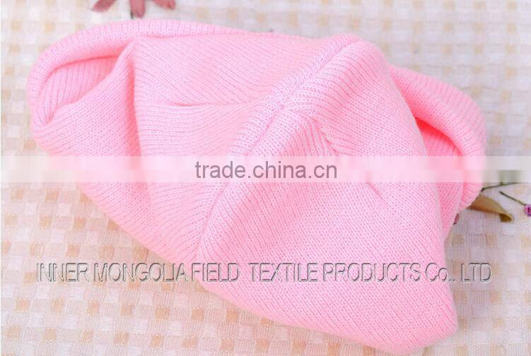 100 Acrylic Cheap Knitted Blank Beanie